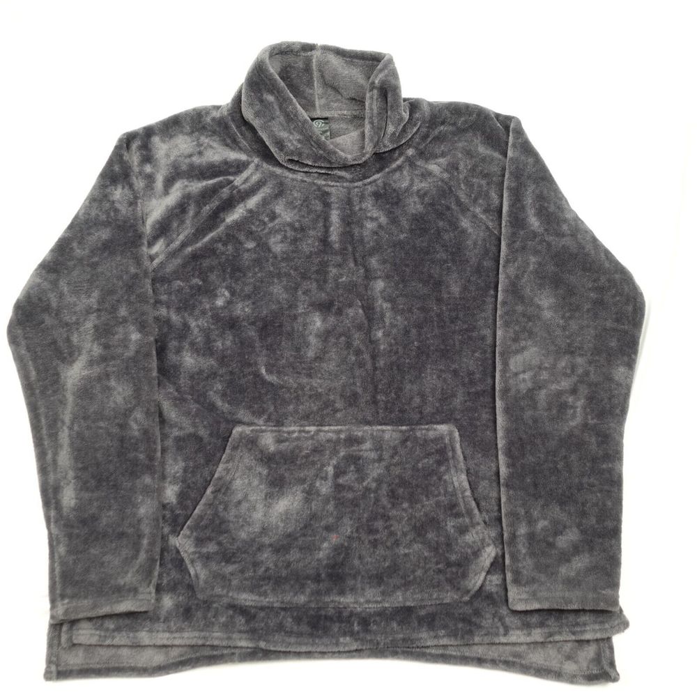 Champion Fleece Sweatshirt Pullover Adult XXL Gray Turtleneck Women.